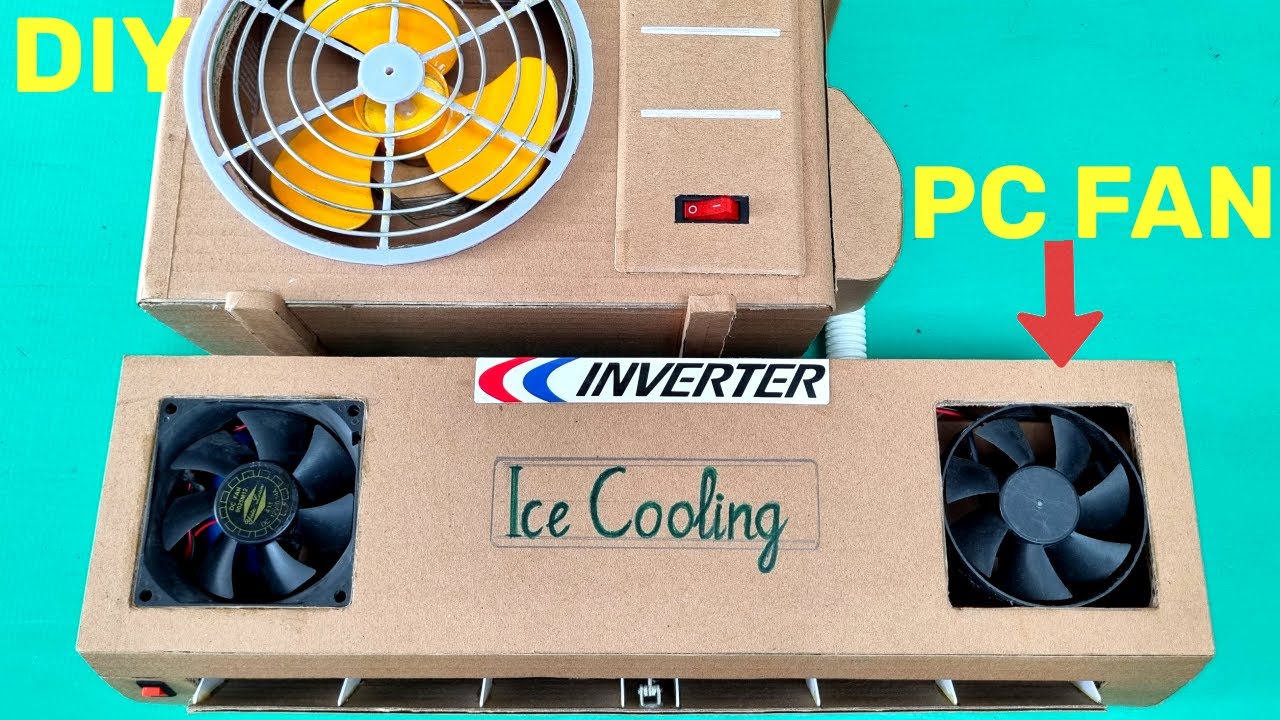Turn a Broken Computer Fan and Cardboard into an Air Conditioner Using Ice!