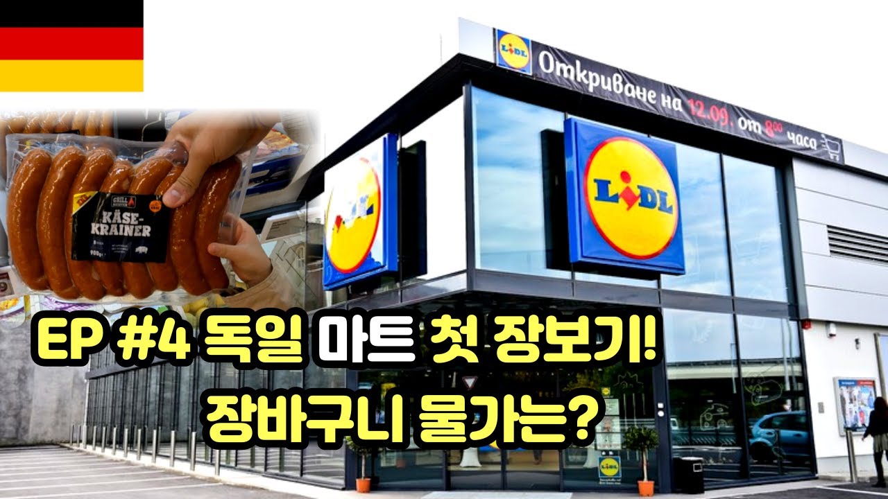 🇩🇪독일 마트 물가(vs 한국물가), 이주 초기 가구없이 생존하기!