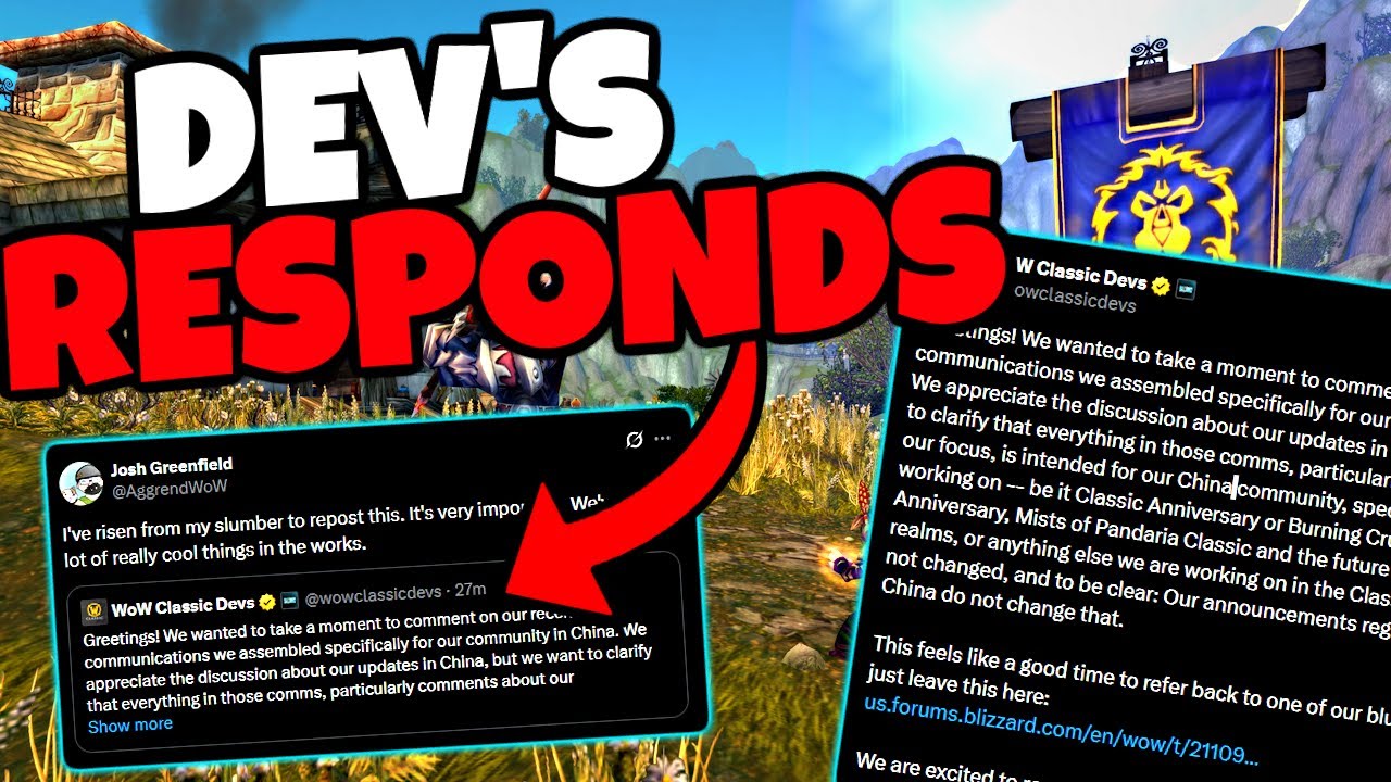 The Classic WoW Devs RESPOND To The Classic Plus Drama!