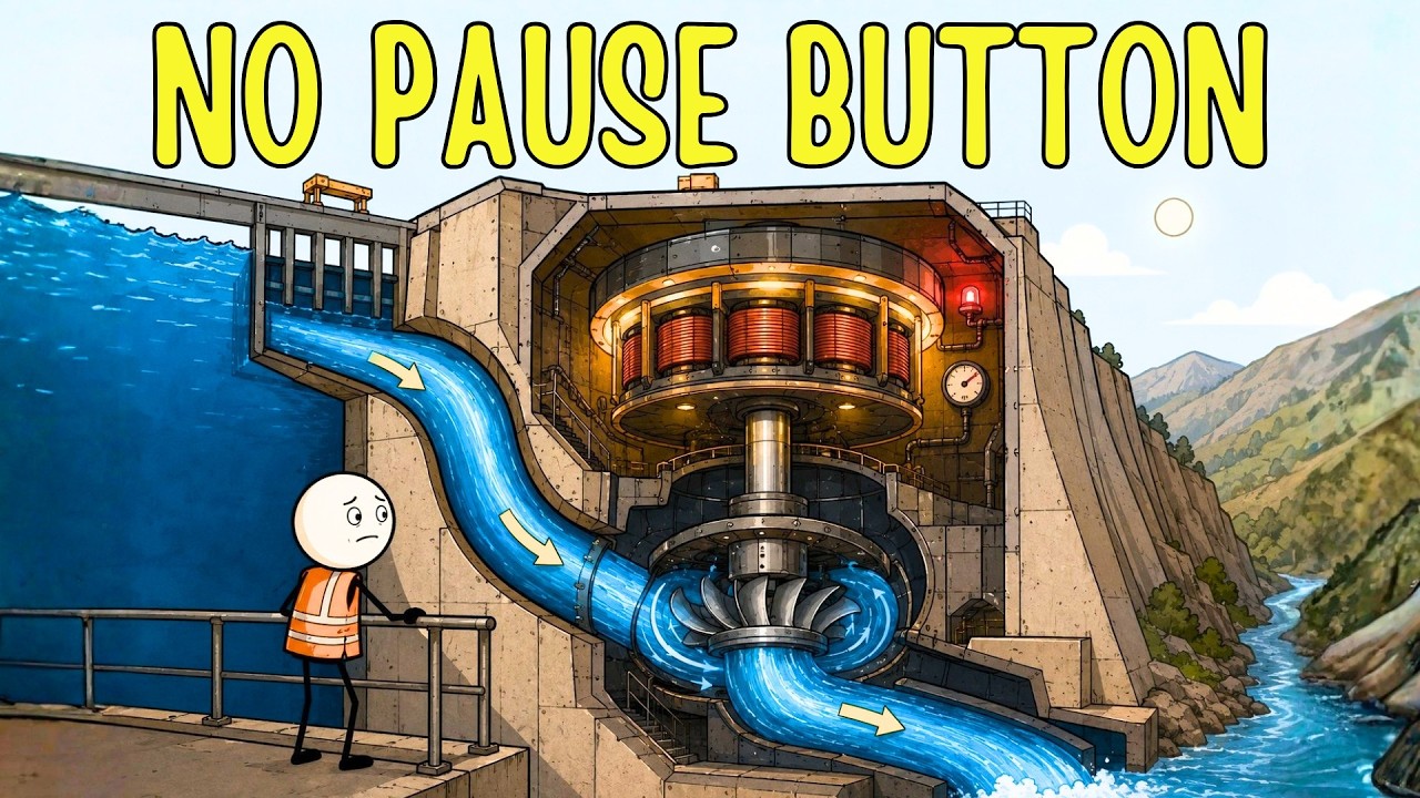 What Really Happens Inside a Hydroelectric Dam (and Why It Can Never Stop)