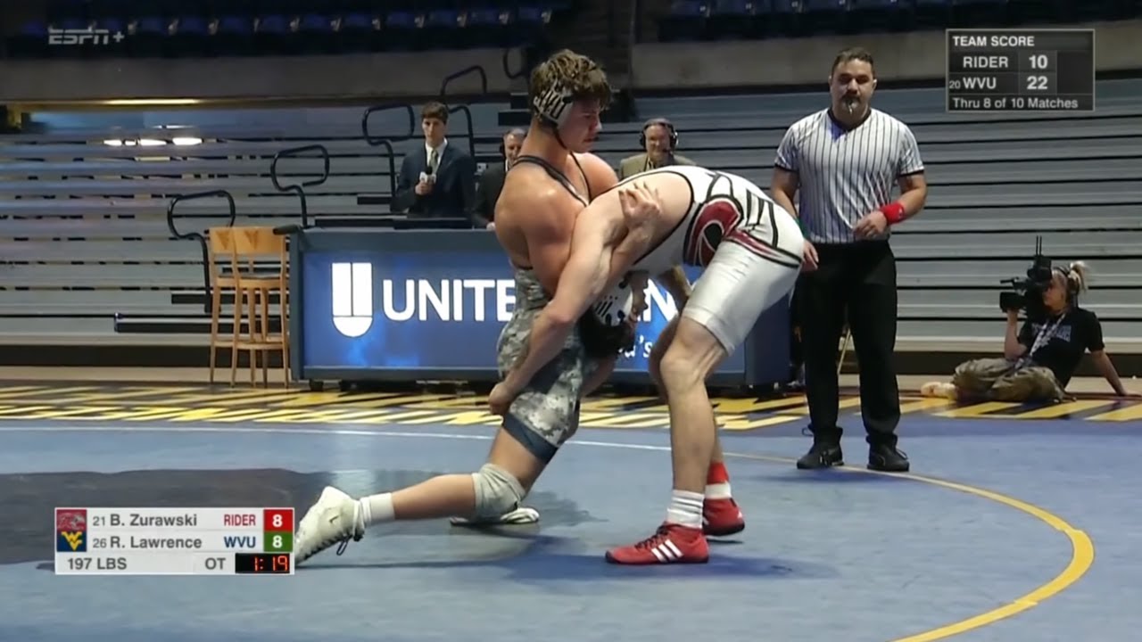 197lbs Rune Lawrence (West Virginia) vs Brock Zurawski (Rider)