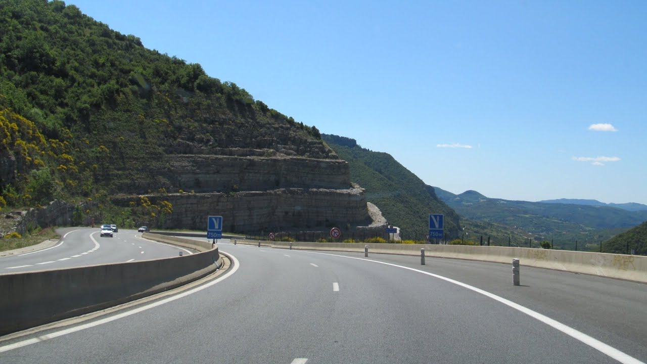 France: A75 Millau  - Montpellier (Pas de l'Escalette)