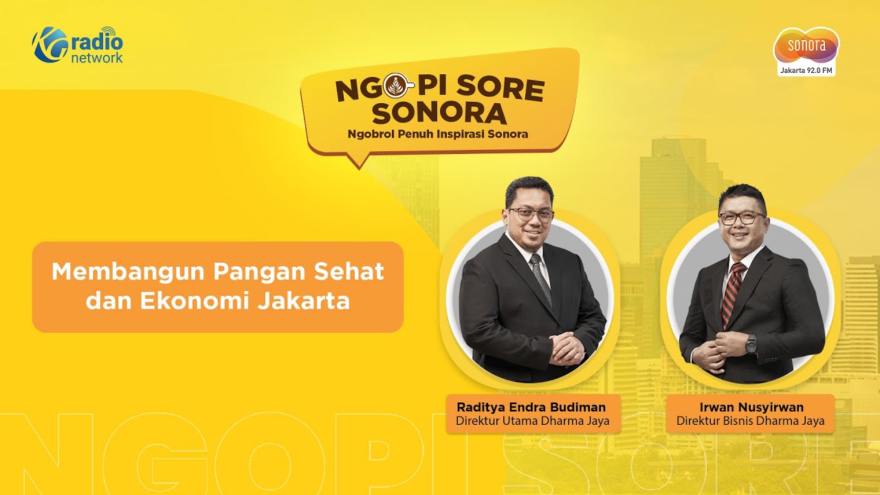Membangun Pangan Sehat dan Ekonomi Jakarta || Ngopi Sore bersama Dharma Jaya