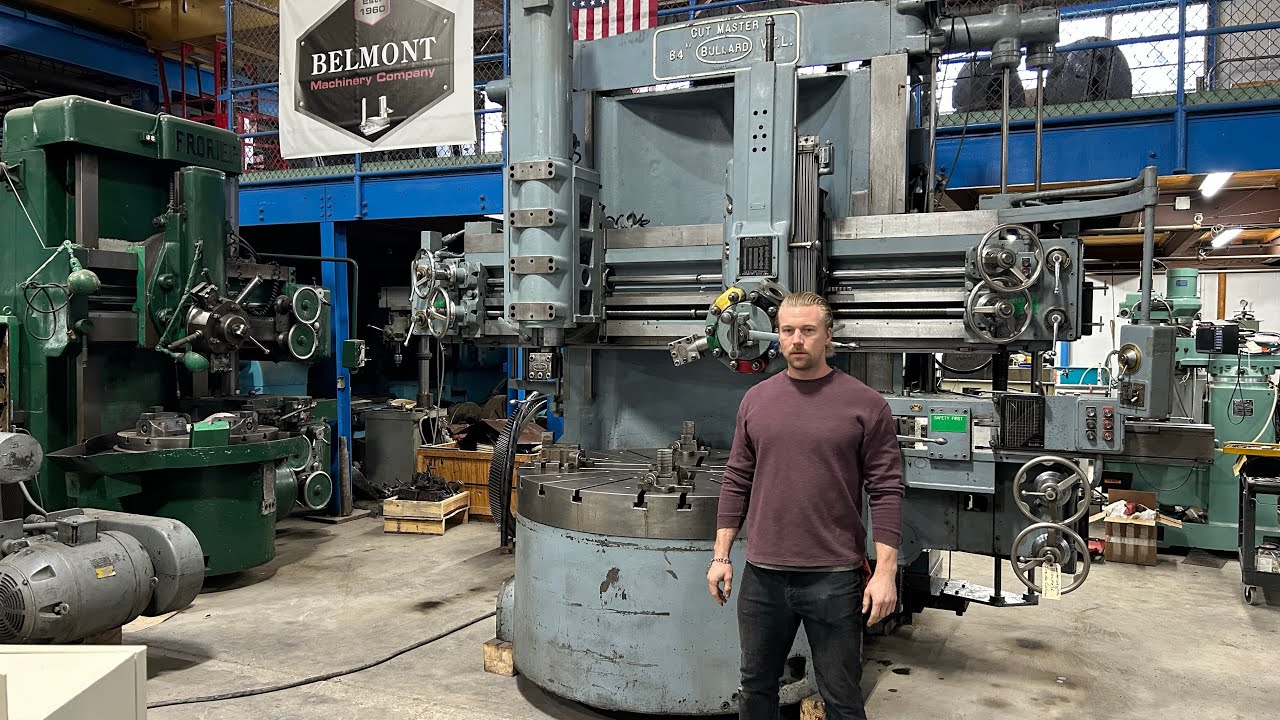 64” BULLARD CUTMASTER Vertical Boring Mill, 3 Heads, 4 Jaw Table