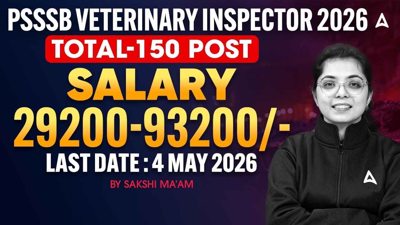 Punjab Veterinary Inspector Vacancy 2026 | Veterinary Inspector Salary? Last Date to Apply?