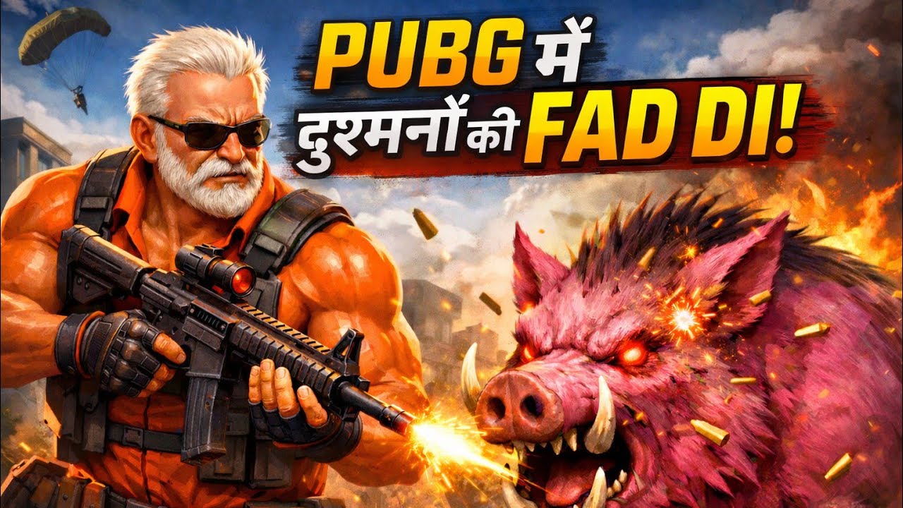  😈भगवा हल्कू ने PUBG में दुश्मनों की ऐसी FAD DI कि पूरा मैप हिल गया