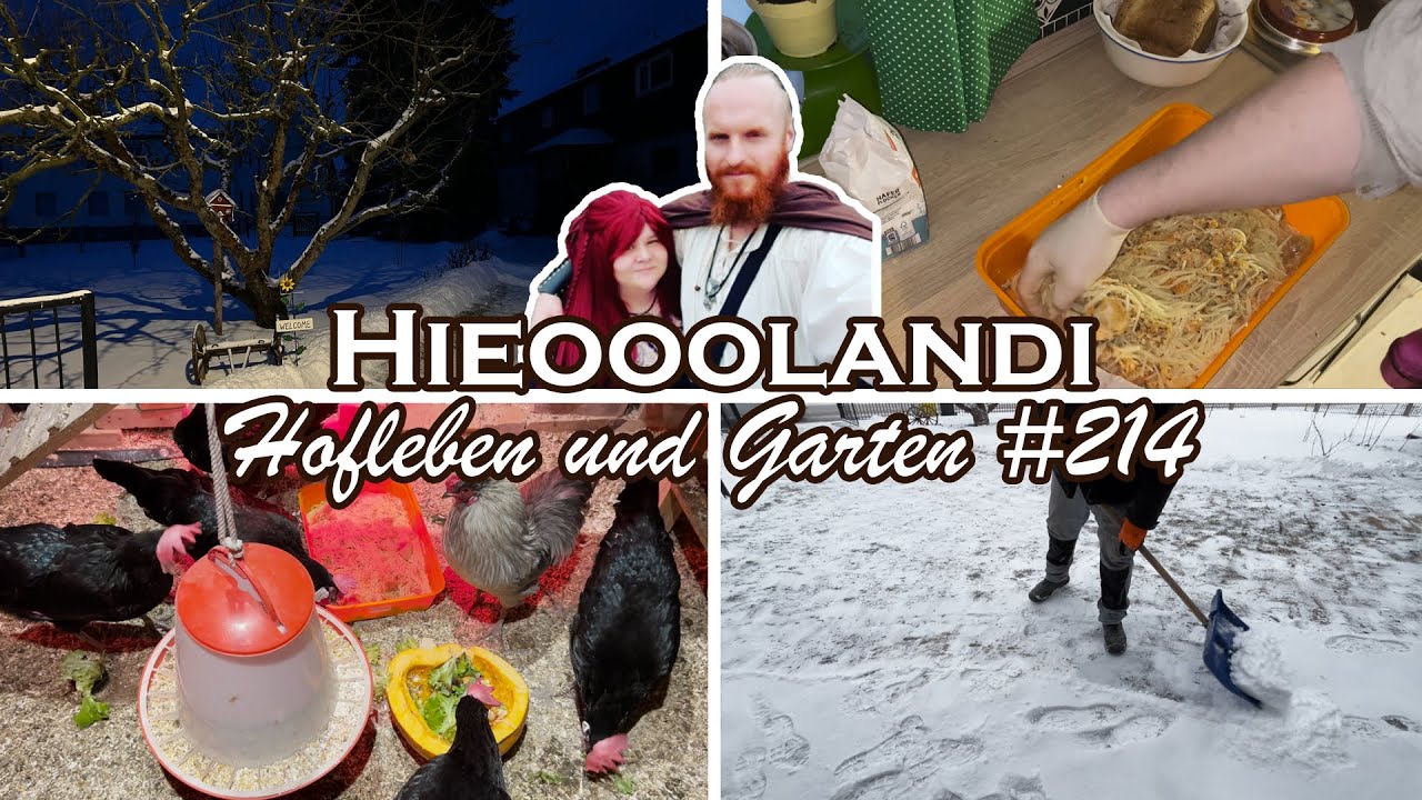 HOFLEBEN UND GARTEN VLOG 🏡 214 🌿 Schnee, Schaufel & Schmaus: Wintertag auf dem Hof | Hieooolandi