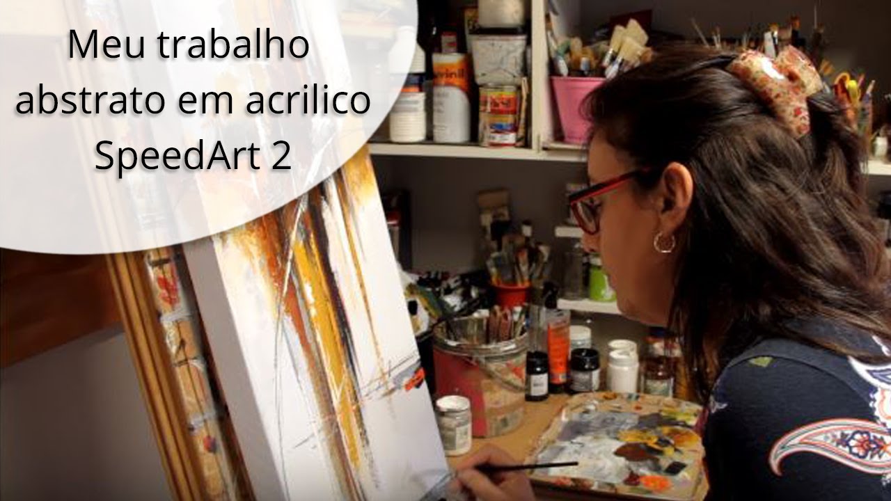 Meu trabalho abstrato em acrilico SpeedArt 2