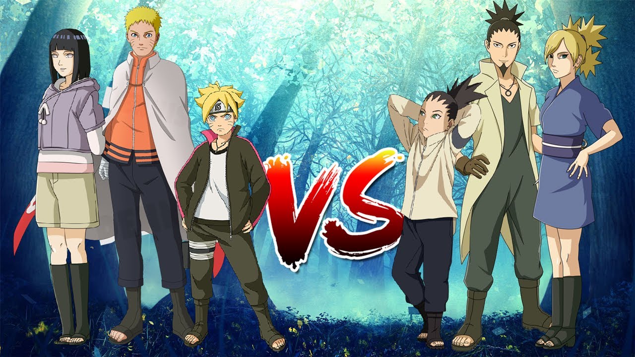 Uzumaki Family vs Nara Family - Naruto, Hinata and Boruto vs Shikamaru, Temari and Shikadai | NSUNS