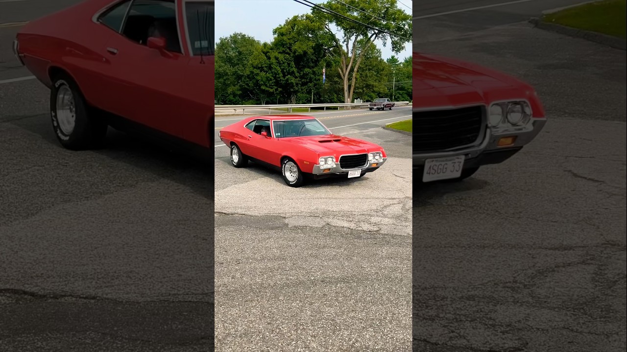 Ford Gran Torino z 1972 roku #musclecar #samoch&oacute;d #szorty #dragracing #klasyk