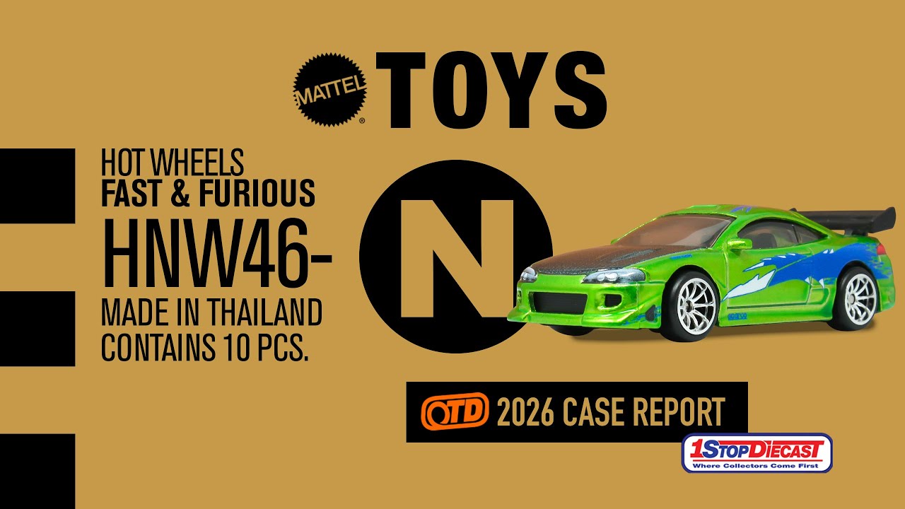 Hot Wheels Fast & Furious Premium // 2026 N, набор (микс 1), представленный компанией 1 Stop Diec...