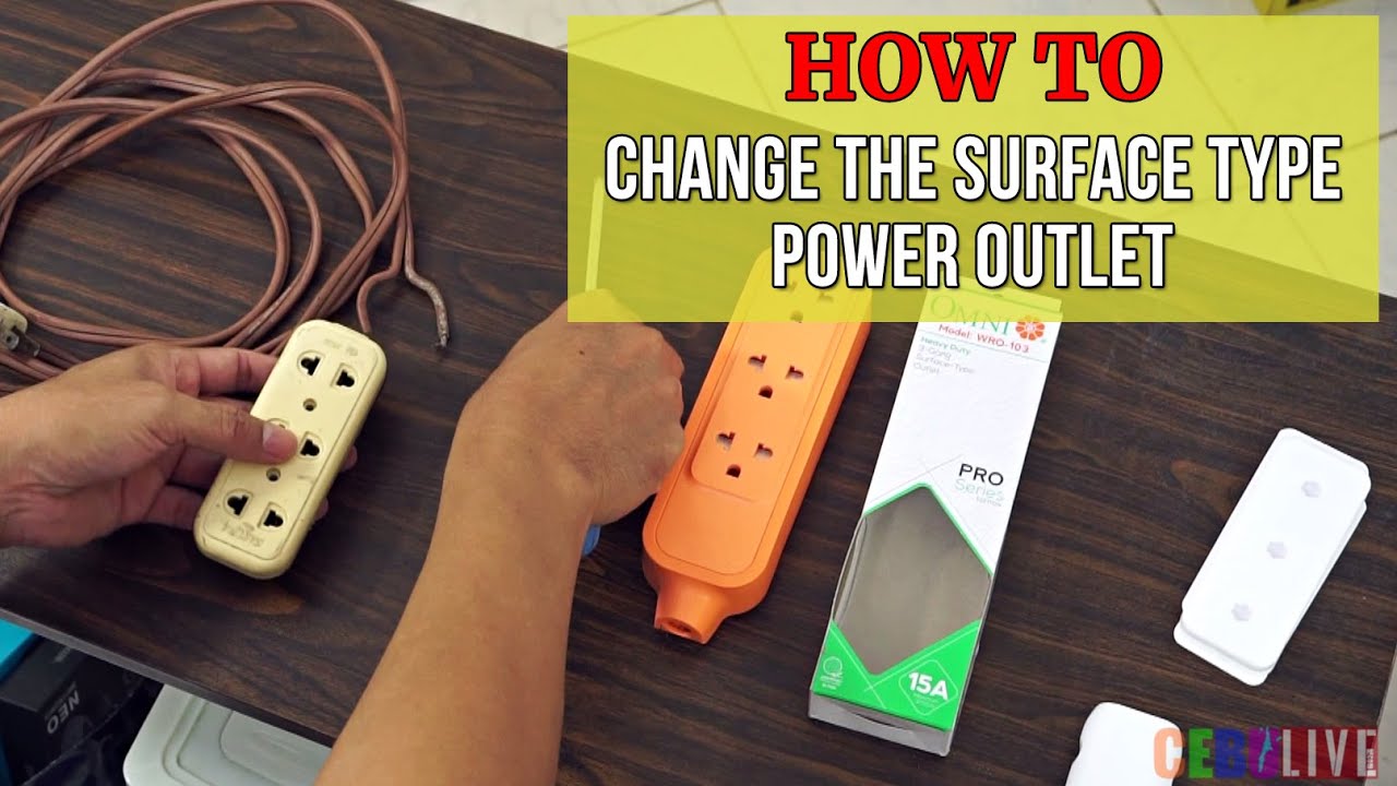 How to Change Surface Type Power Outlet(OMNI WRO-103 Pro Series)