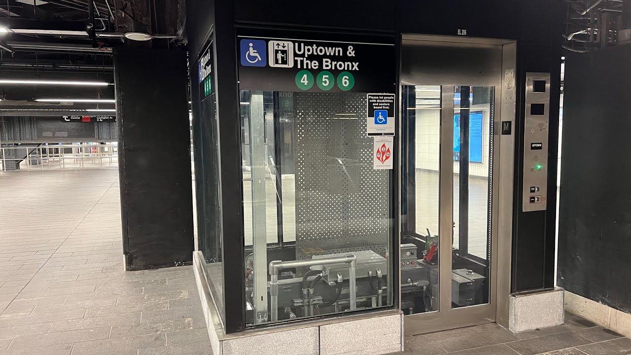 FIRST LOOK: Newly Replaced Glass Elevator At GC-42 Street Station In Midtown Manhattan: (05/30/2022)