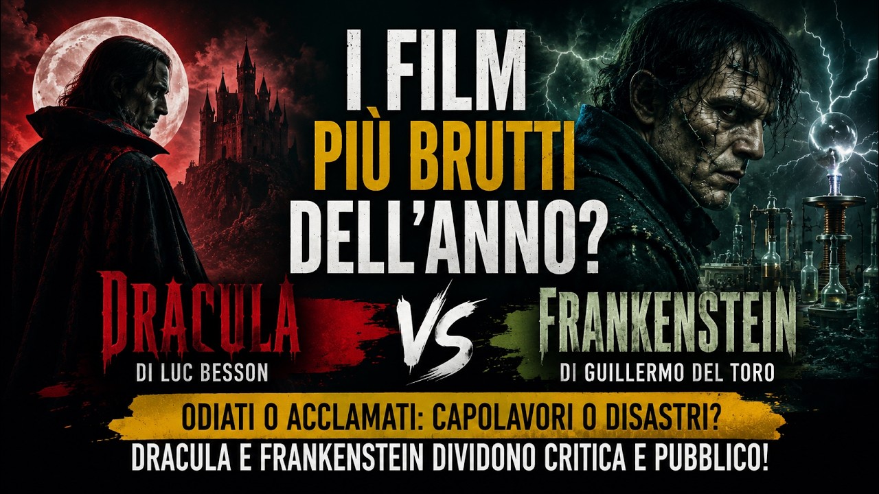 DRACULA di Besson e FRANKENSTEIN di Del Toro sono i film più brutti dell'anno?