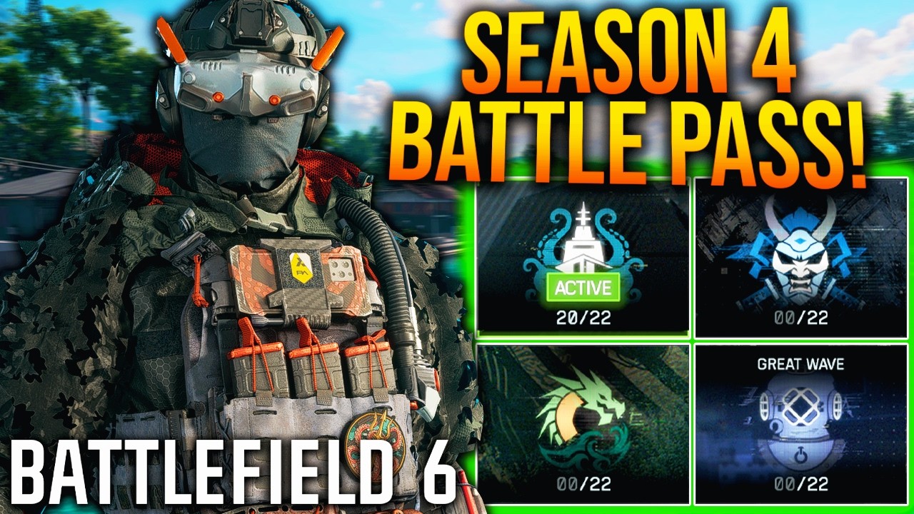 BATTLEFIELD 6: ПОЛНЫЙ БОЕВОЙ ПРОПУСК 4-ГО СЕЗОНА! (Все награды боевого пропуска и BATTLEFIELD PRO)