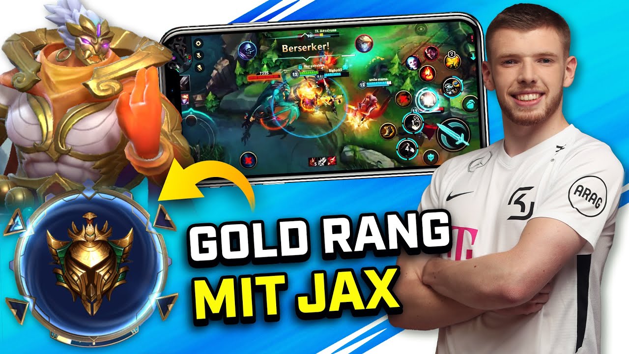 SO ZERSTÖRST DU die BARON-LANE mit JAX! | Gold Rang erreicht! | LoL Wild Rift Deutsch