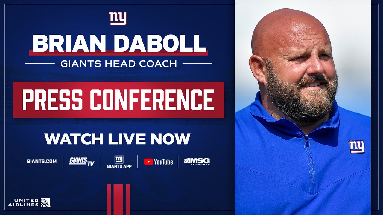 🔴 LIVE: Head Coach Brian Daboll Press Conference