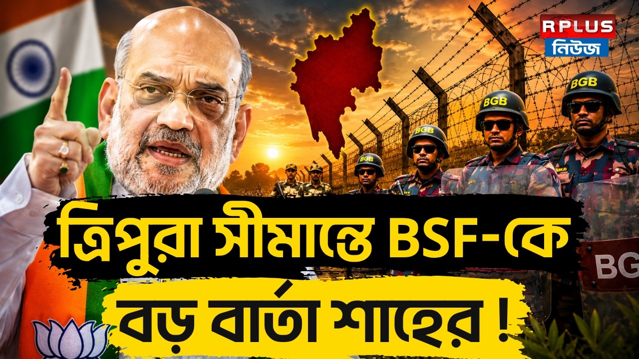 ত্রিপুরা সীমান্তে BSF-কে বড় বার্তা শাহের! | Amit Shah With BSF Personnel At India-Bangladesh Border