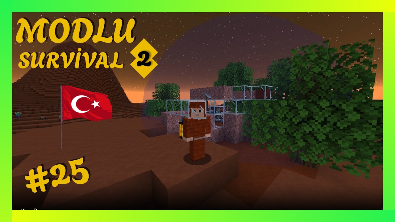 MARS'I YEŞİLLENDİRDİK ve İLK MARS EVİMİZİ YAPTIK - Modlu Survival #25