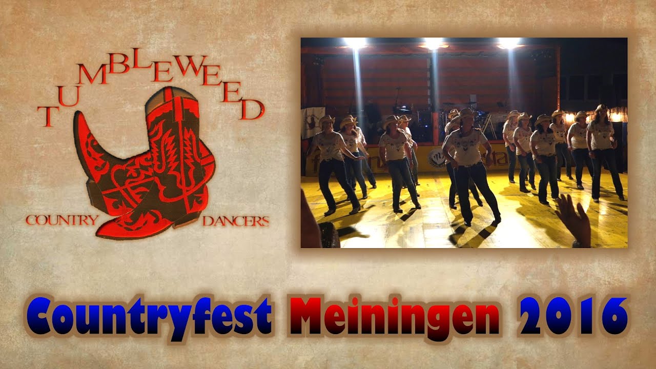 Tumbleweed Country Dancers Auftritt Countryfest Meiningen 2016