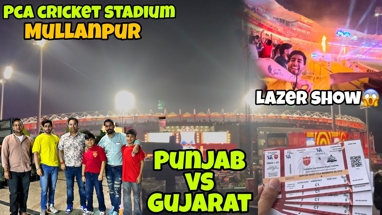 The Energy Was INSANE 🔥 IPL Night Punjab vs Gujarat Full Stadium Vlog