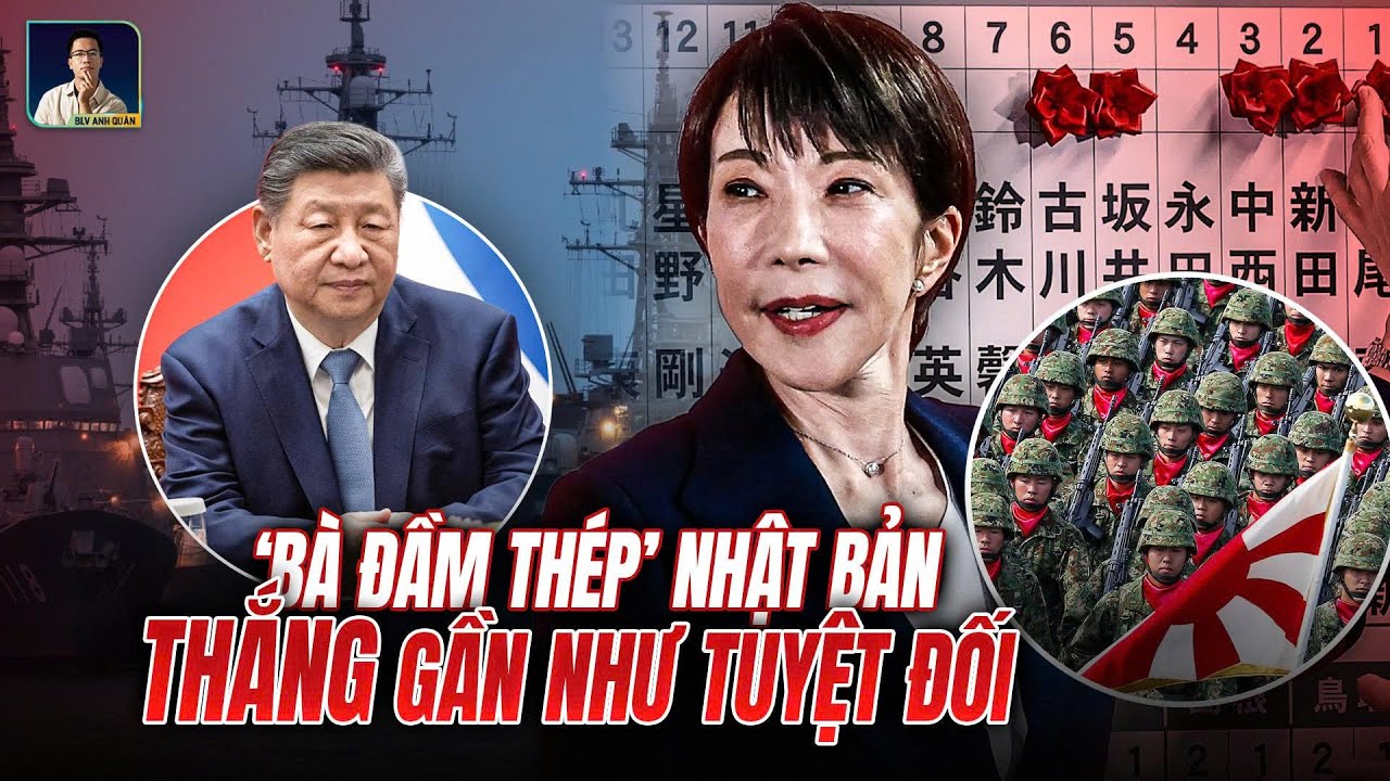 BÀ TAKAICHI SANAE THẮNG GẦN NHƯ TUYỆT ĐỐI, THAM VỌNG HỒI SINH QUÂN ĐỘI NHẬT BẢN SẮP ĐẾN?