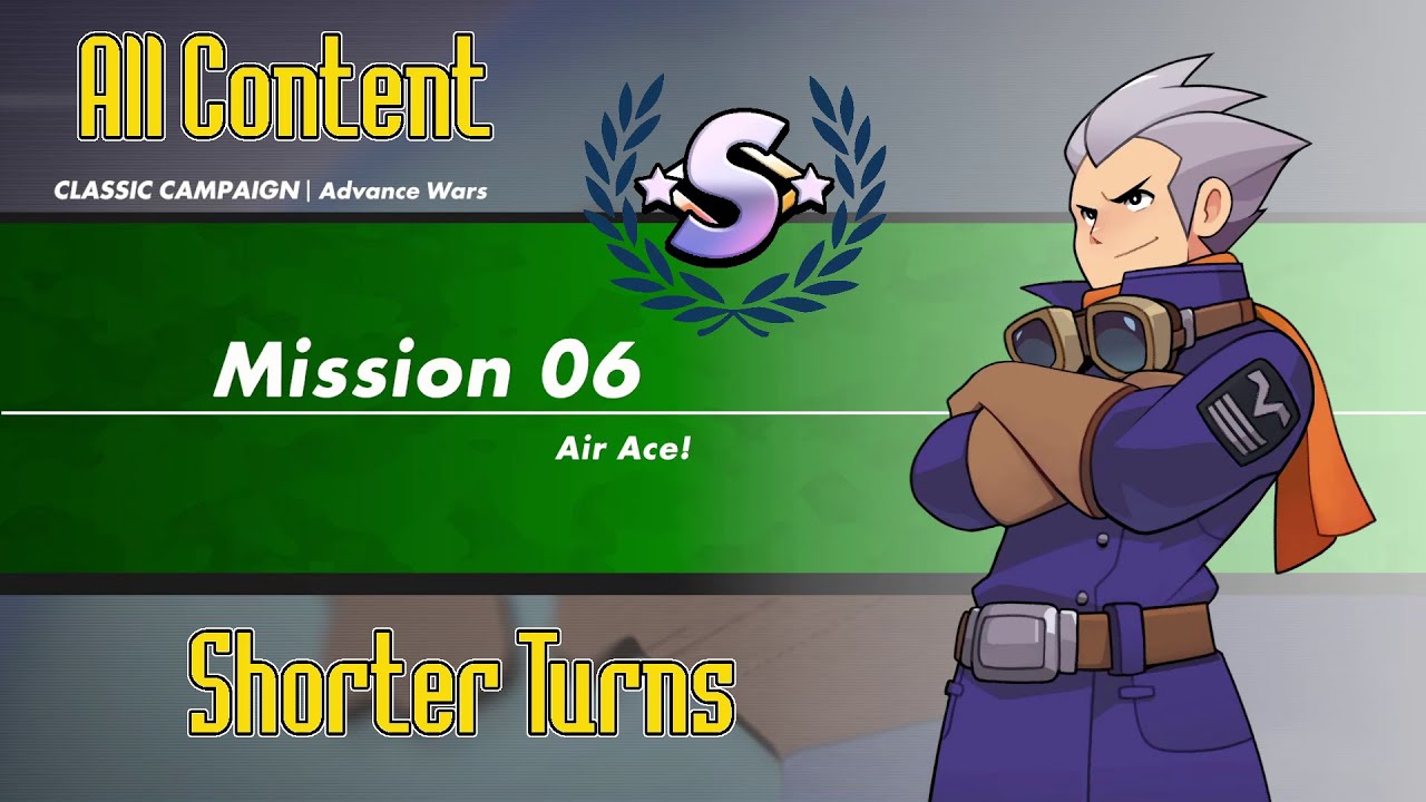 06. (S-Rank) Advance Wars 1+2: Re-Boot Camp - Classic Campaign 06 - Air Ace!