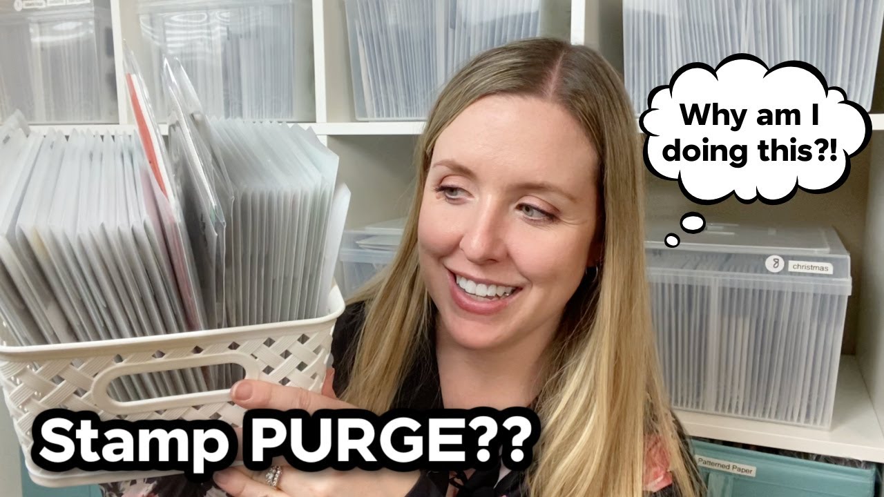 Craft Room Organization | Purging My Stamp Collection!