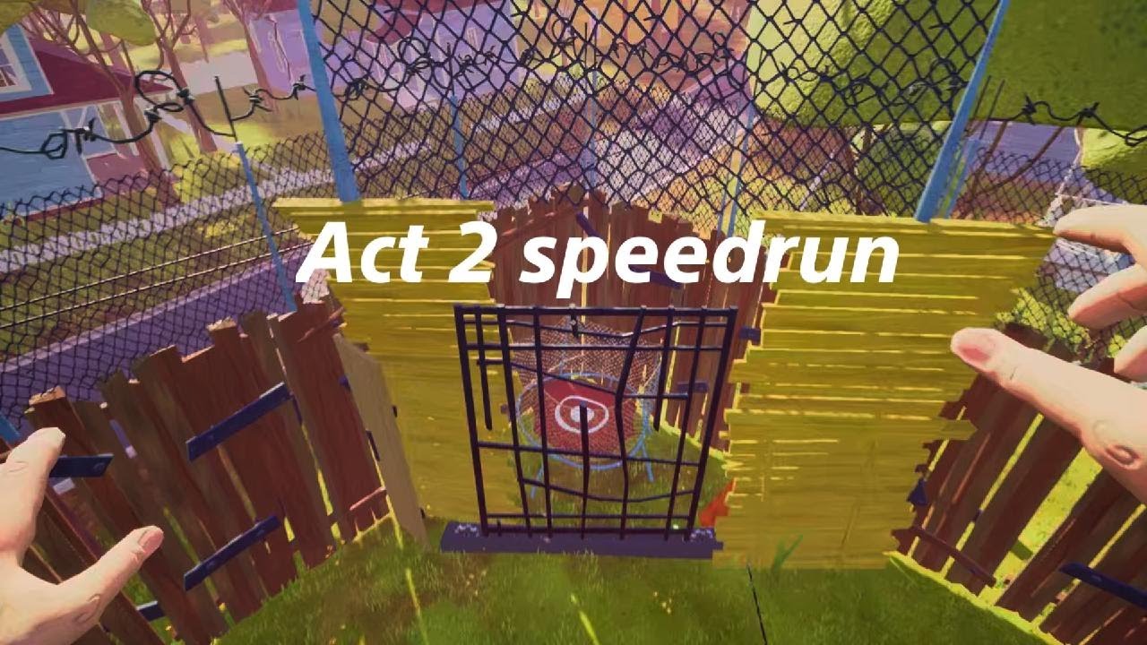 Hello Neighbor Act 2 speedrun