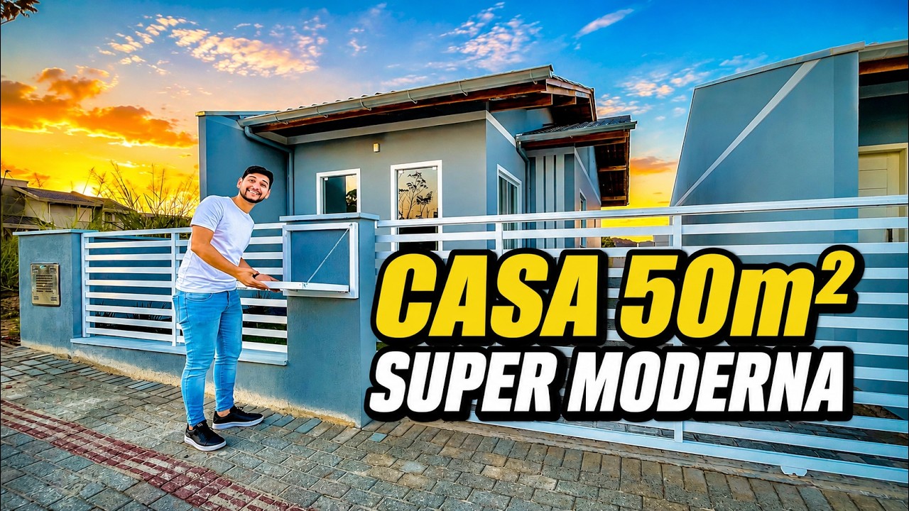 Essa casa com 50m² me surpreendeu