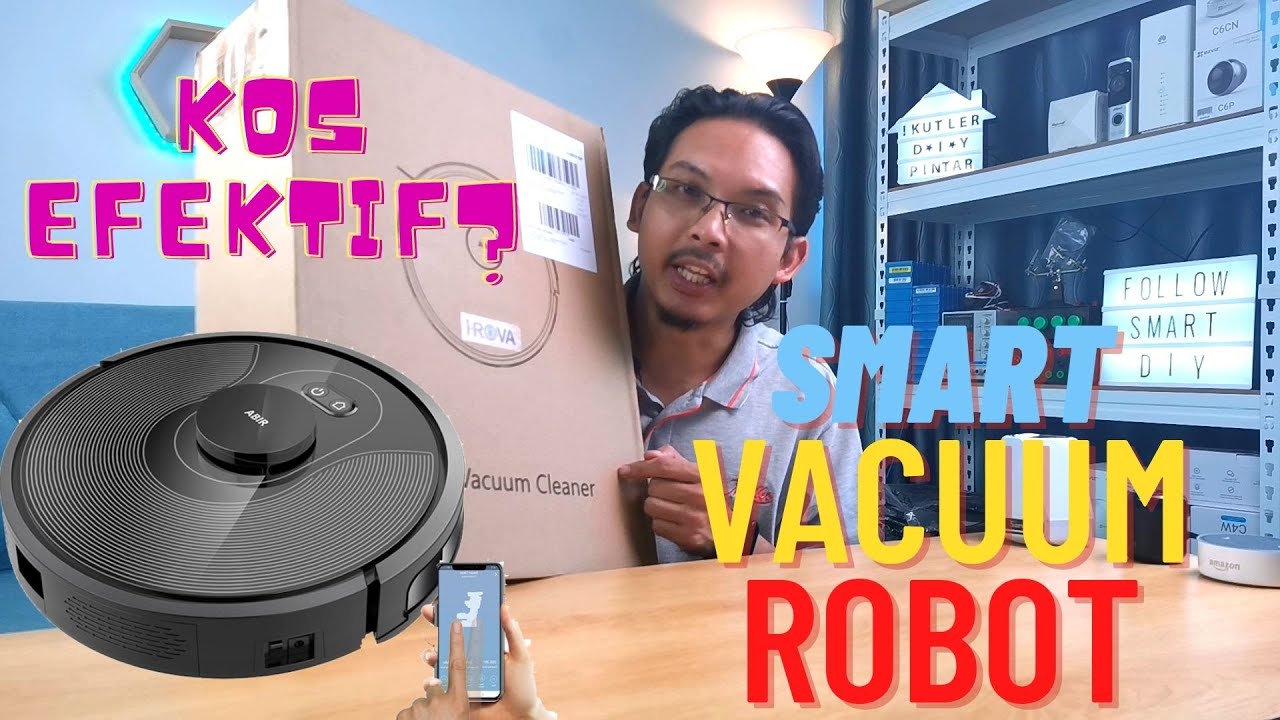 Kawal Vacuum Guna HP | SMART VACUUM ROBOT ABIR X8 | SMART HOME MALAYSIA