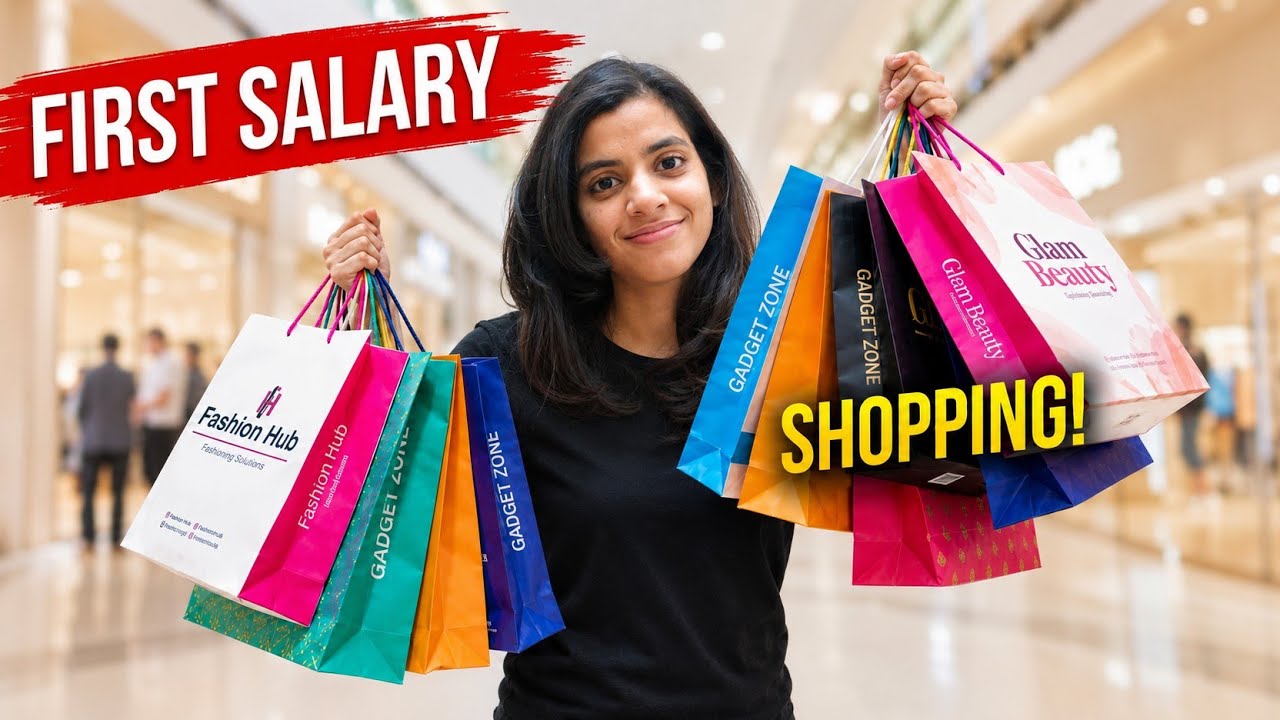 First Shopping After My First Salary 🛍️💸 | Vlog | RRB Clerk