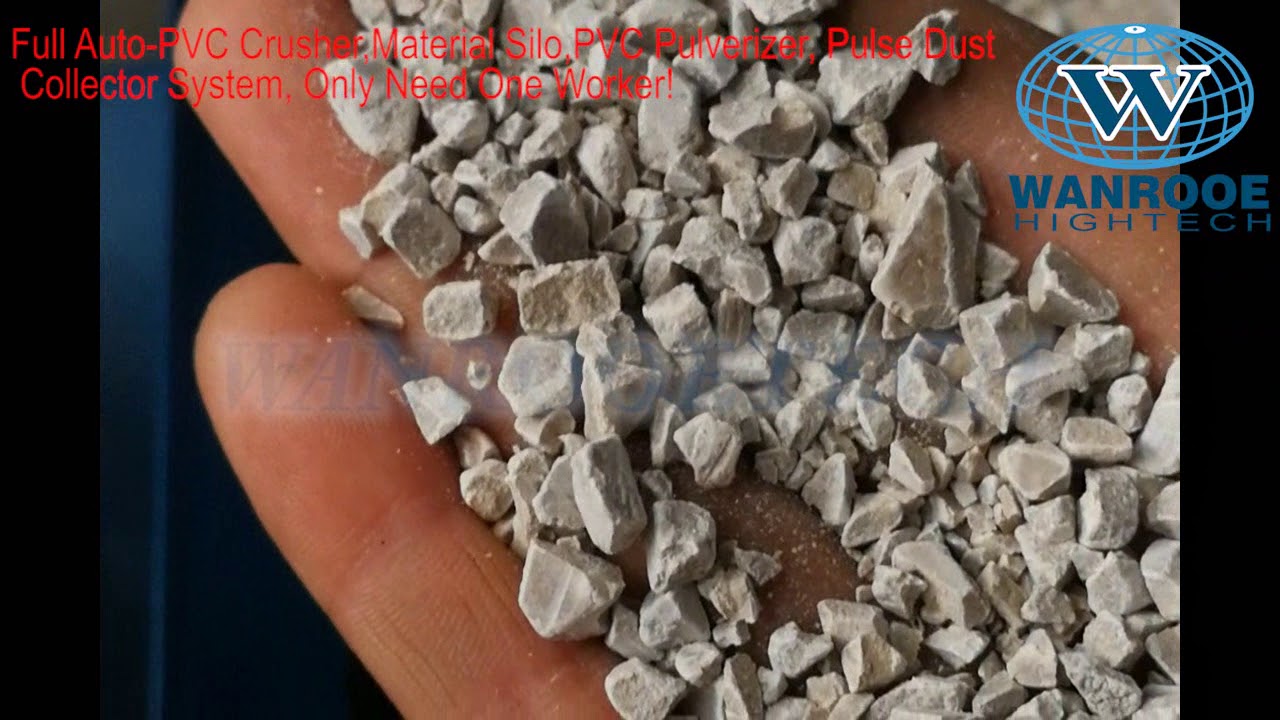 China Top Quality PVC Pipe pulverizer Machine with dust collector, Plastic Pulverizer