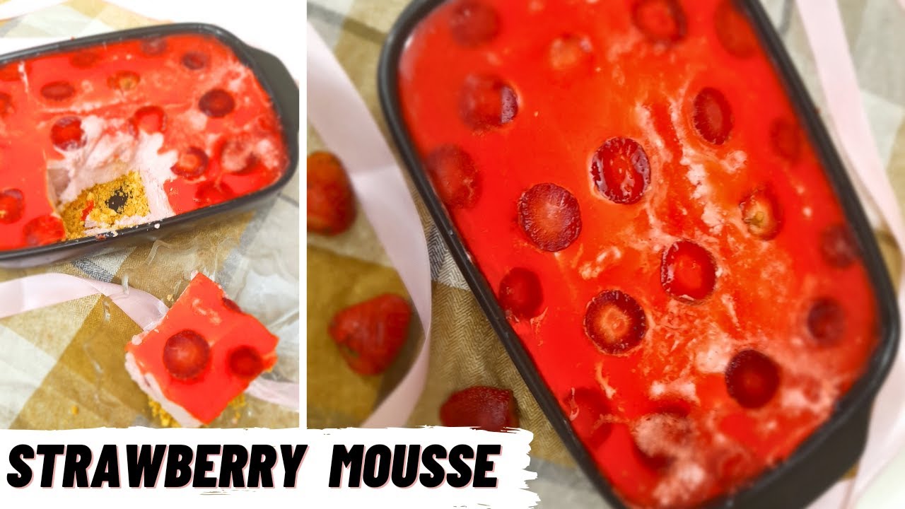 Strawberry Dessert Recipes by Fatima Cuisine | Strawberry delight recipe| No bake strawberry delight