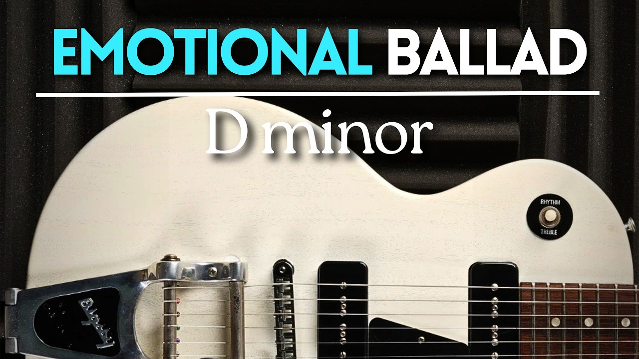 Dark Emotional Ballad Guitar Backing Track Jam in D Minor