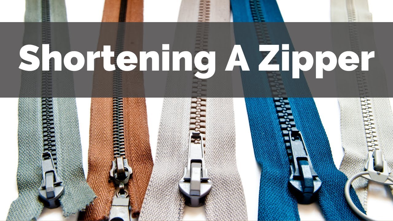 How to Shorten a Separating Zipper