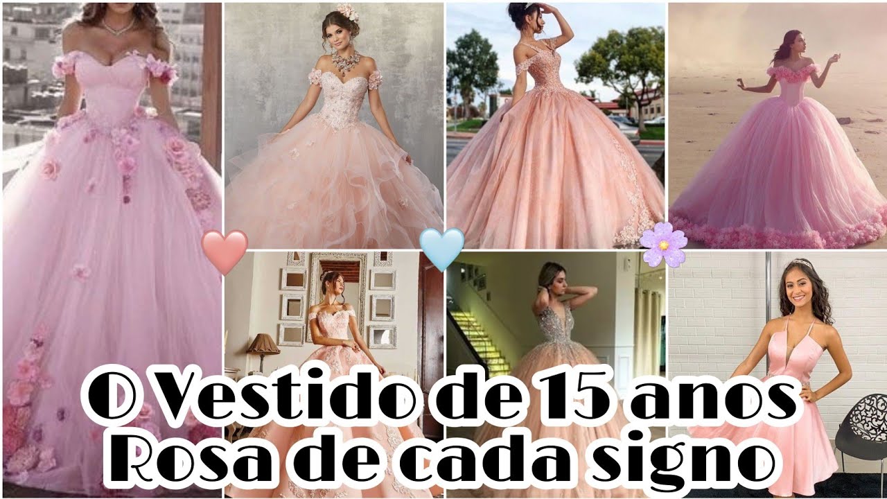 O VESTIDO DE 15 ANOS ROSA DE CADA SIGNO - MUNDO DOS SIGNOS