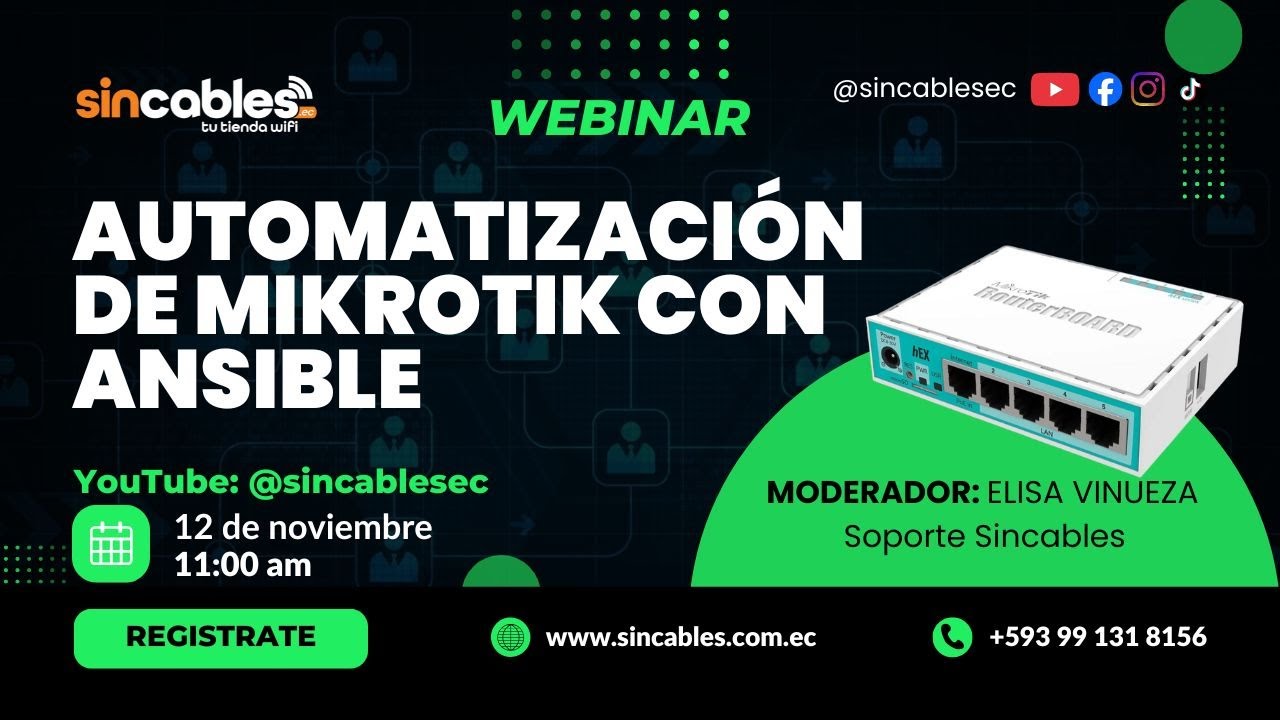 Automatización de MikroTik con Ansible