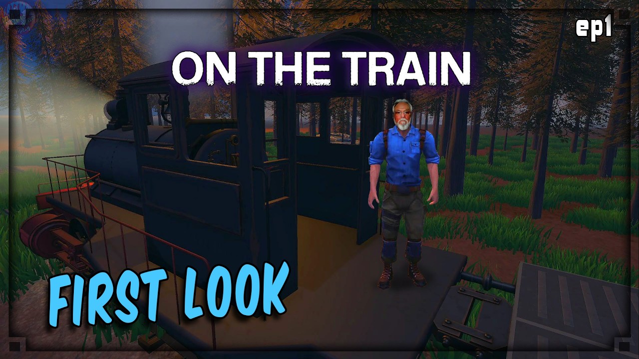 On The Train 1 - DAY 1 in this NEW Train Survival Game...
