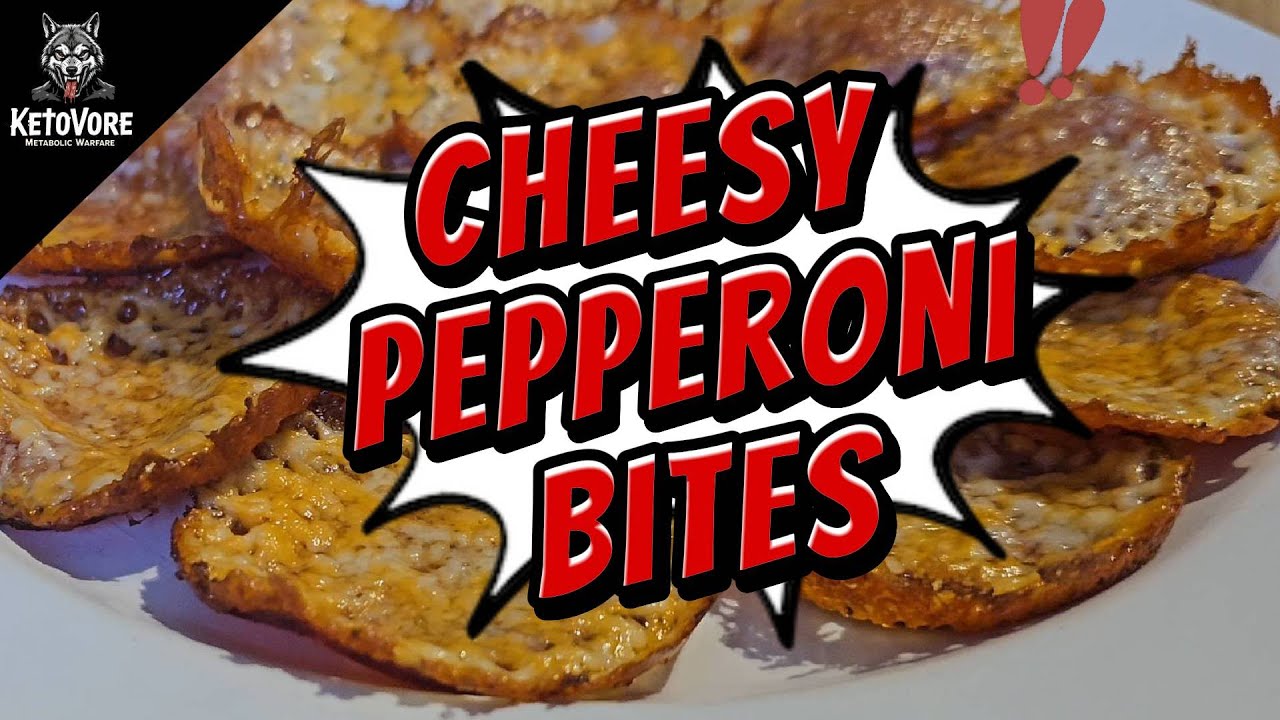 Cheesy Pepperoni Bites | Easy Ketovore Snack Recipe (2 Ingredients!)