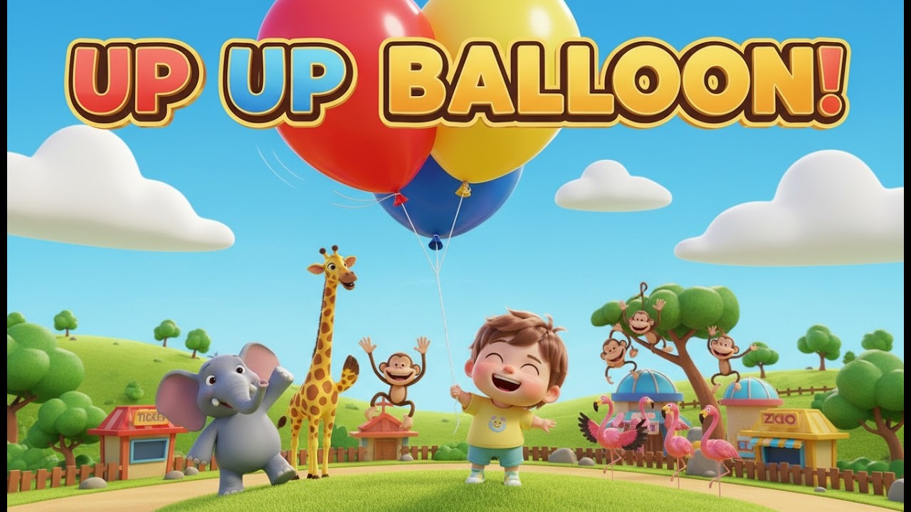 The Balloon That Flew – Nursery Rhyme, Floating Adventure, and Gentle Sky Fun