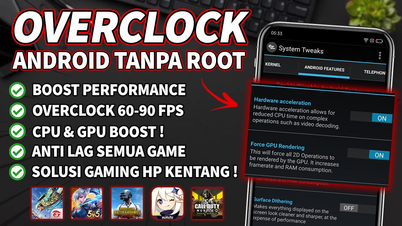 TERBARU❗ CARA OVERCLOCK ANDROID TANPA ROOT