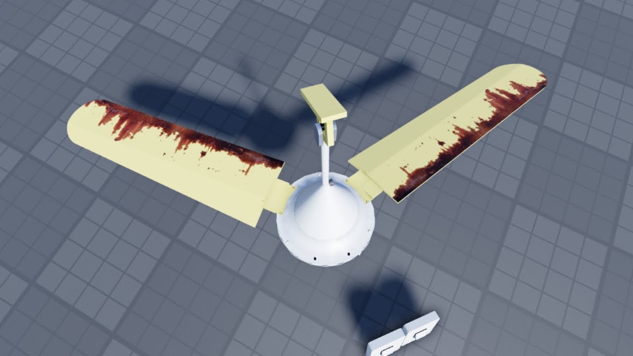 Mini Ceiling Fan Testing With a Broken Blade