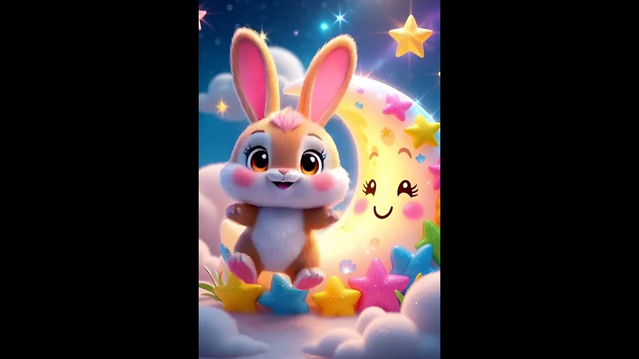 Jumping bunny singing twinkle songs for baby learning| baby funny kids learning songs 😁