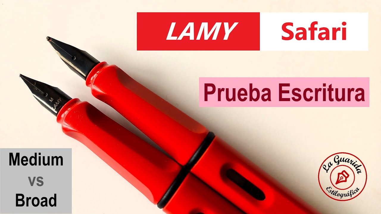 Lamy Safari - Prueba Escritura Generación 3 y 4 (Medium vs Broad)
