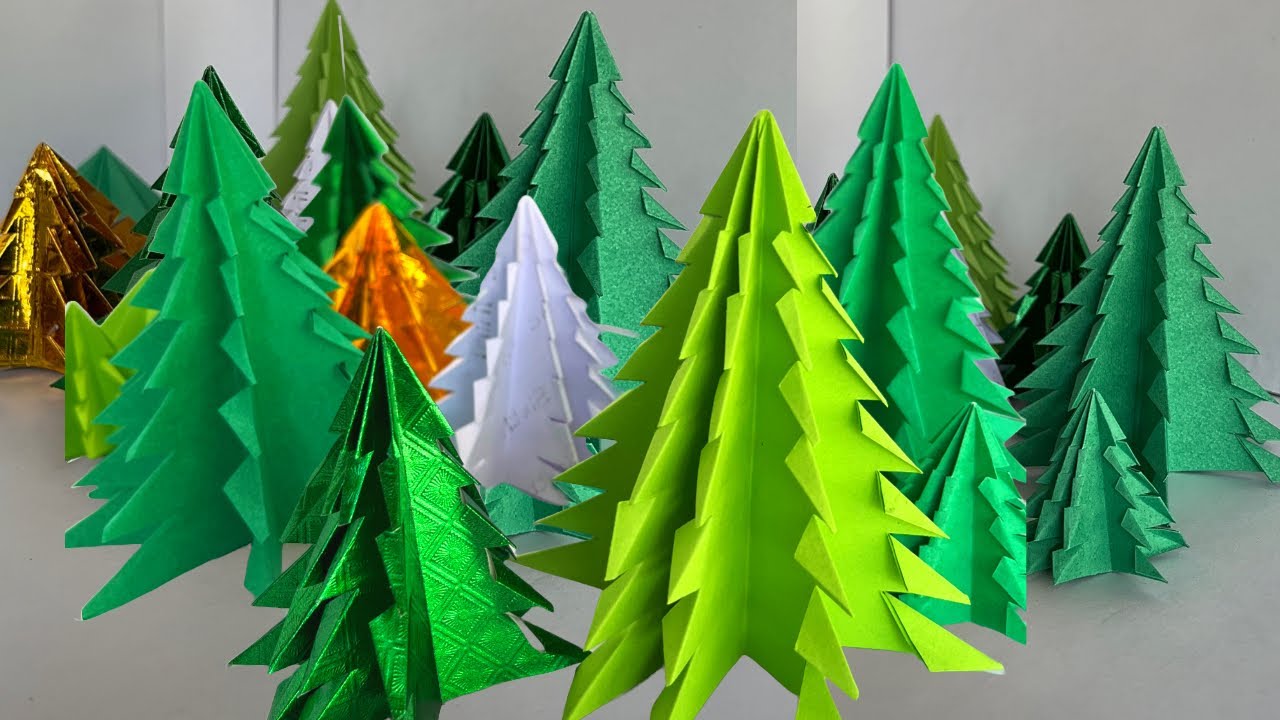 🌲DIY Christmas Tree Making | Easy Origami Tree | Paper Tree 🌲 