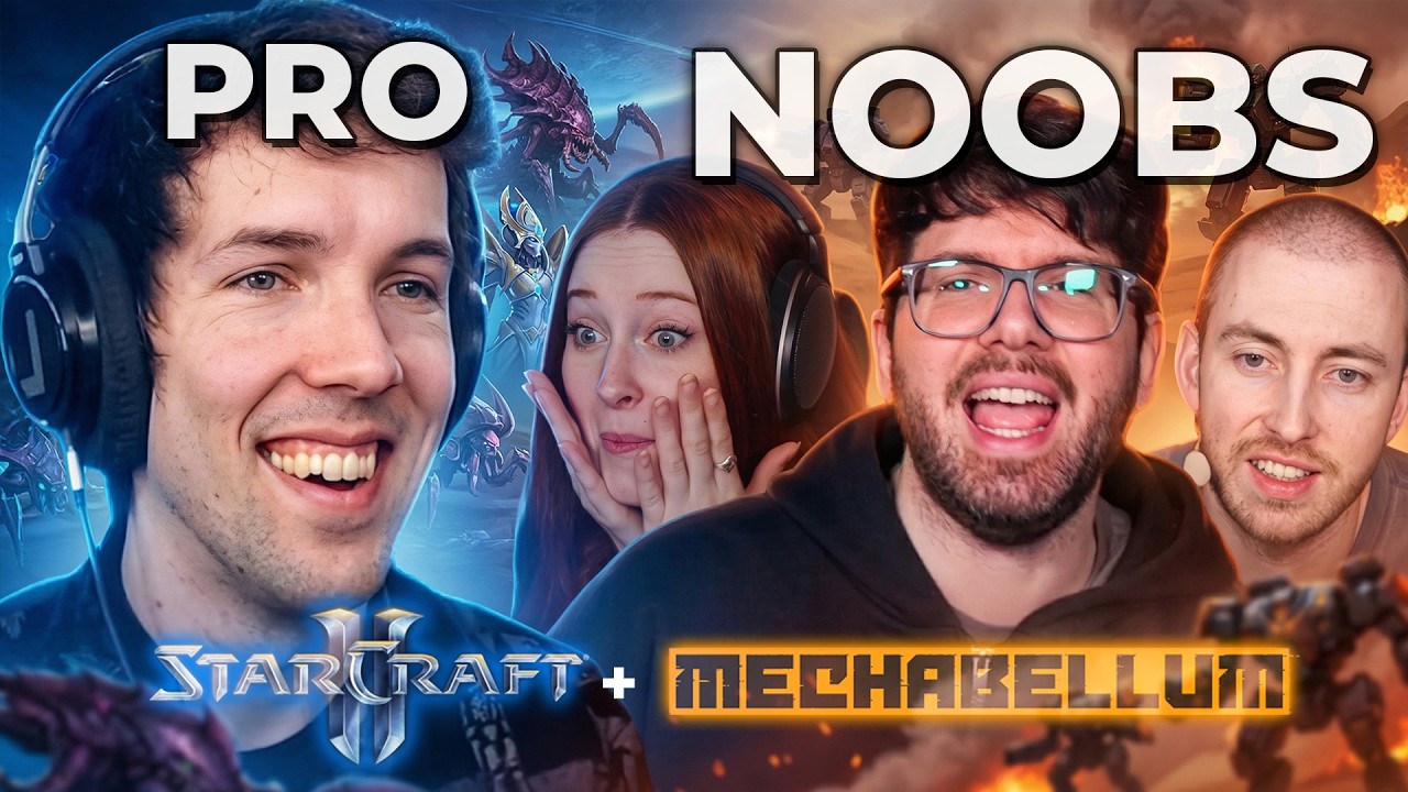 Können 3 Anfänger eine RTS LEGENDE besiegen? | Mechabellum & Starcraft 2 Showmatch
