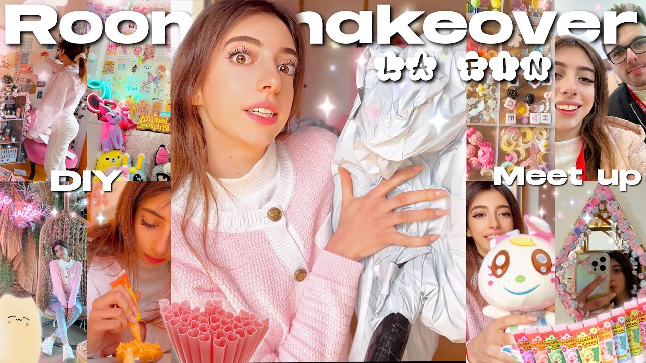 LA FIN DES TRAVAUX DE MA CHAMBRE 🚧 *DIY, MEET UP & DU ROSE* 🌷