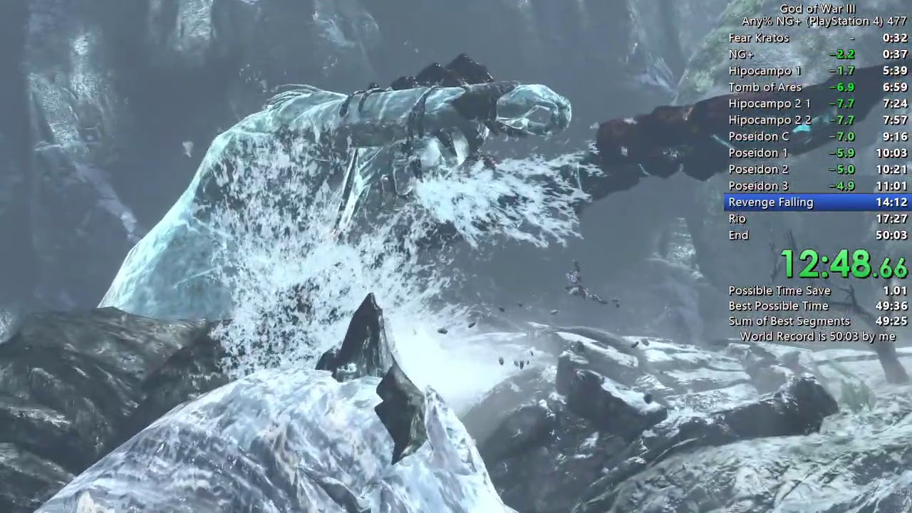 God of War 3 Any% NG+ Speedrun (PS4) 49:50