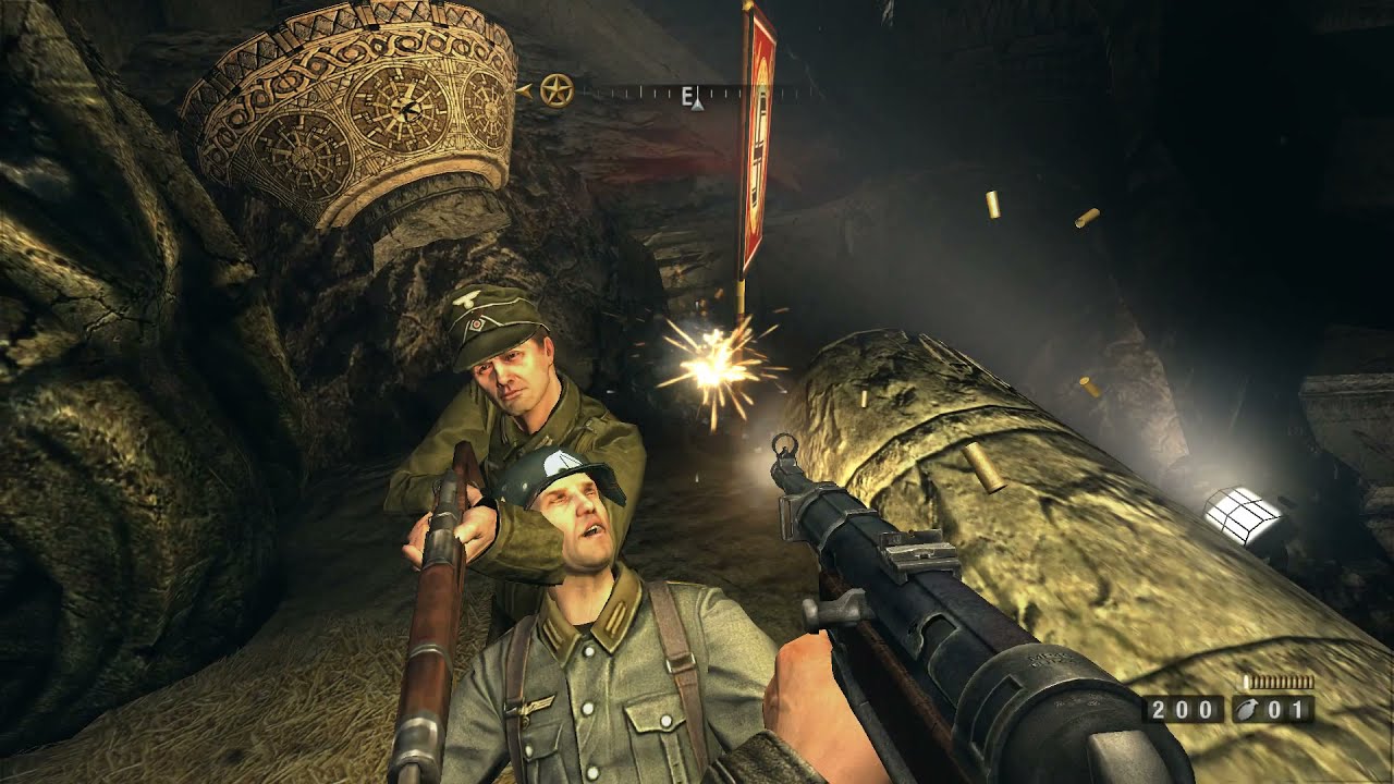 Wolfenstein 2009 — challenge: starting missions without weapons. Part 1